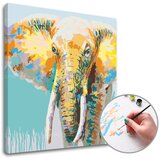 Artmie Slikanje po brojevima AFRIČKI SLON | 50k50 cm - bez rama | ePonuda.com
