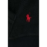 Polo Ralph Lauren Homewear dukserica boja: crna, s kapuljačom, bez uzorka | shoptok.hr