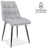  Stolica CHIC - vodo. Baršun - siva | shoptok.hr