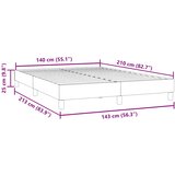  Okvir kreveta bez madraca tamnosiva 140x210 cm baršun | shoptok.hr