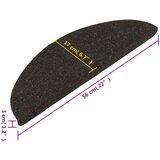  Samoljepljivi otirači za stepenice 10 kom crni 56 x 17 x 3 cm | shoptok.hr