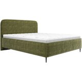 MID.YOU OBLAZINJENA POSTELJA 180 cm x 200 cm , les, tekstil, leseni material zelena | Shoptok.si