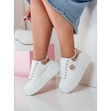 DStreet Sneakersy damskie na platformie KITNOT złote | shoptok.hr