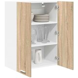 vidaXL Viseča omarica s polico Riga Sonoma hrast 60 x 31 x 80 cm | Shoptok.si