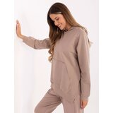 RELEVANCE Sweatshirt-RV-BL-A168.18-dark beige | Shoptok.si
