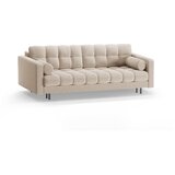 Cosmopolitan Design Bež raztegljiva sedežna garnitura s prostorom za shranjevanje iz tkanine bouclé 222 cm Bali – | Shoptok.si