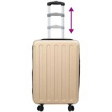 Kofer s zaključavanjem Šampanjca 43 x 27 x 66 cm ABS plastika | shoptok.hr