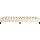 vidaXL Posteljni okvir krem 140x190 cm umetno usnje | Shoptok.si