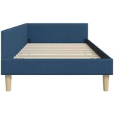 vidaXL Kotna postelja Drugo Modra 80 x 200 cm Tkanina in oblikovan les | Shoptok.si