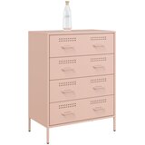  Komoda ružičasta 68 x 39 x 89 cm čelična | Eponuda.com