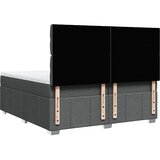  Krevet s oprugama i madracem tamnosivi 200 x 200 cm od tkanine | shoptok.hr