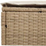  Vrtni otoman 2 Komad Bež i krema 38 x 38 x 45 cm PE ratan | shoptok.hr