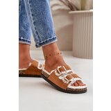 Boto Women's Slippers With Buckles And Fur Camel Ezilena | ePonuda.com
