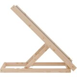 vidaXL Rampa za pse siva 70 x 35 cm od masivne jelovine | shoptok.hr