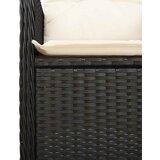  9-dijelni vrtni bistro set od poliratana s jastucima crni | shoptok.hr