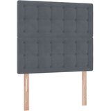  s madracem i skladištem Tamno siva 90 x 200 cm Baršun | shoptok.hr