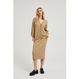 Moodo Women's knitted skirt - beige Cijene