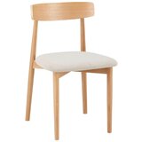 Bessagi Home stol noah, bež, masiven hrast | Shoptok.si