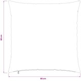  Presvlaka za jastuk 6 kom. HEERLEN Crvena 80 x 80 cm Tkanina | shoptok.hr