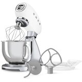 Smeg SMF04WHEU Kuhinjski robot bijeli u retro stilu 50-ih, 4,8 litara posuda za miješanje i pribor | shoptok.hr