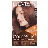Revlon Colorsilk Beautiful Color odtenek 55 Light Reddish Brown darilni set barva za lase Colorsilk Beautiful Color 59,1 ml + razvijalec barve 59,1 ml + balzam za lase 11,8 ml + rokavice poškodovana škatla