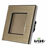 Wise wifi + RF prekidac (naizmenicni) alu panel, 2 tastera krem WPRF042 Cene