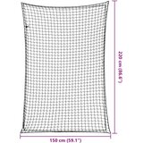  Mreža za prikolicu s elastičnim užetom crna 2,2 x 1,5 m PP | Eponuda.com