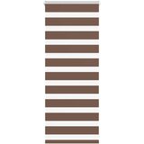 Zebra zavjesa smeđa 65x100 cm širina tkanine 60,9 cm poliester | Shoptok.si