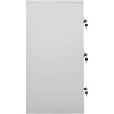 vidaXL ormarići s ključem 5 kom svjetlosivi 90 x 45 x 92,5 cm čelični | shoptok.hr