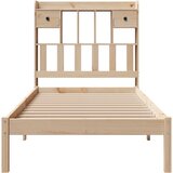  s regalom za knjige bez madraca 90x200 cm od borovine | shoptok.hr