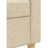  4-dijelni set sofa s tabureom i jastucima krem tkanina | shoptok.hr