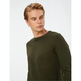 Koton Knitwear Sweater Crew Neck Textured Long Sleeve Cene