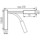 Kanlux 32518 - LED fleksibilna lampica TONIL LED/3,3W/230V bela/zlatna | Eponuda.com