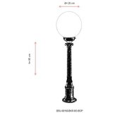 Opviq Vanjska lampa BSU-68160-BKR-M3-BOP, 95 cm, Podna, E27, 60W, IP65, Smeđa | Eponuda.ba