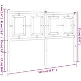 vidaXL Metalno uzglavlje bijelo 120 cm | shoptok.hr