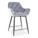 Barska stolica CHERRY H-2 - Baršun - siva | shoptok.hr
