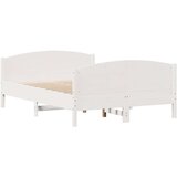 vidaXL Okvir kreveta bez madraca bijeli 140x200 cm od masivne borovine | shoptok.hr