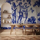  Foto tapeta - Ancient vineyard - three women in a portal painted with blue ink 150x105 Vodootporna | shoptok.hr