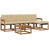  Set vanjskih sofa 6 kom. Prirodna i bež | shoptok.hr