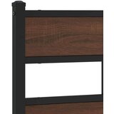  Okvir kreveta bez madraca s uzglavljem boja hrasta 183x213 cm | shoptok.hr