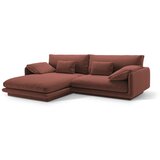 Micadoni Ružičasta kutna garnitura od bouclé tkanine (s lijevim kutom) Torino – Home | shoptok.hr