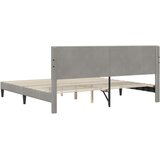  Krevetna konstrukcija Svjetlosiva 180 x 200 cm Baršun | Eponuda.com
