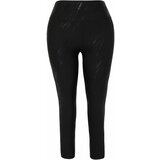 Trendyol Curve Black Printed Knitted Plus Size Leggings cene