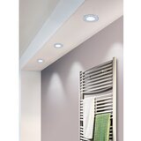 Eglo fueva 5 ugradbena led, 2,7w, 300lm, prom 86, ip44, bijela/krom/plastika | shoptok.hr