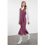 Trendyol Plum Striped Woven Gilet Dress | Shoptok.si