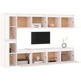 TV ormarići 6 kom bijeli od masivne borovine | shoptok.hr