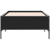  Okvir za krevet crni 100x200 cm konstruirano drvo i metal | shoptok.hr
