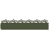 vidaXL Robniki za trato 10 pcs Oljčno zelena 103 x 0,05 x 22 cm Jeklo, (5000110894) | Shoptok.si