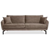 Scandic Rjavo-siva žametna sedežna garnitura Magic, širina 230 cm Cene