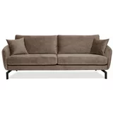 Scandic smeđe-siva sofa s baršunastom površinom Magic, širine 230 cm
